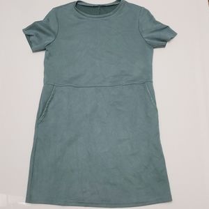 Faux Suede Mini Dress by Zara
